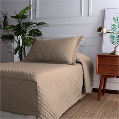 Radiance™ Diamond Fitted Coverlet, Truffle